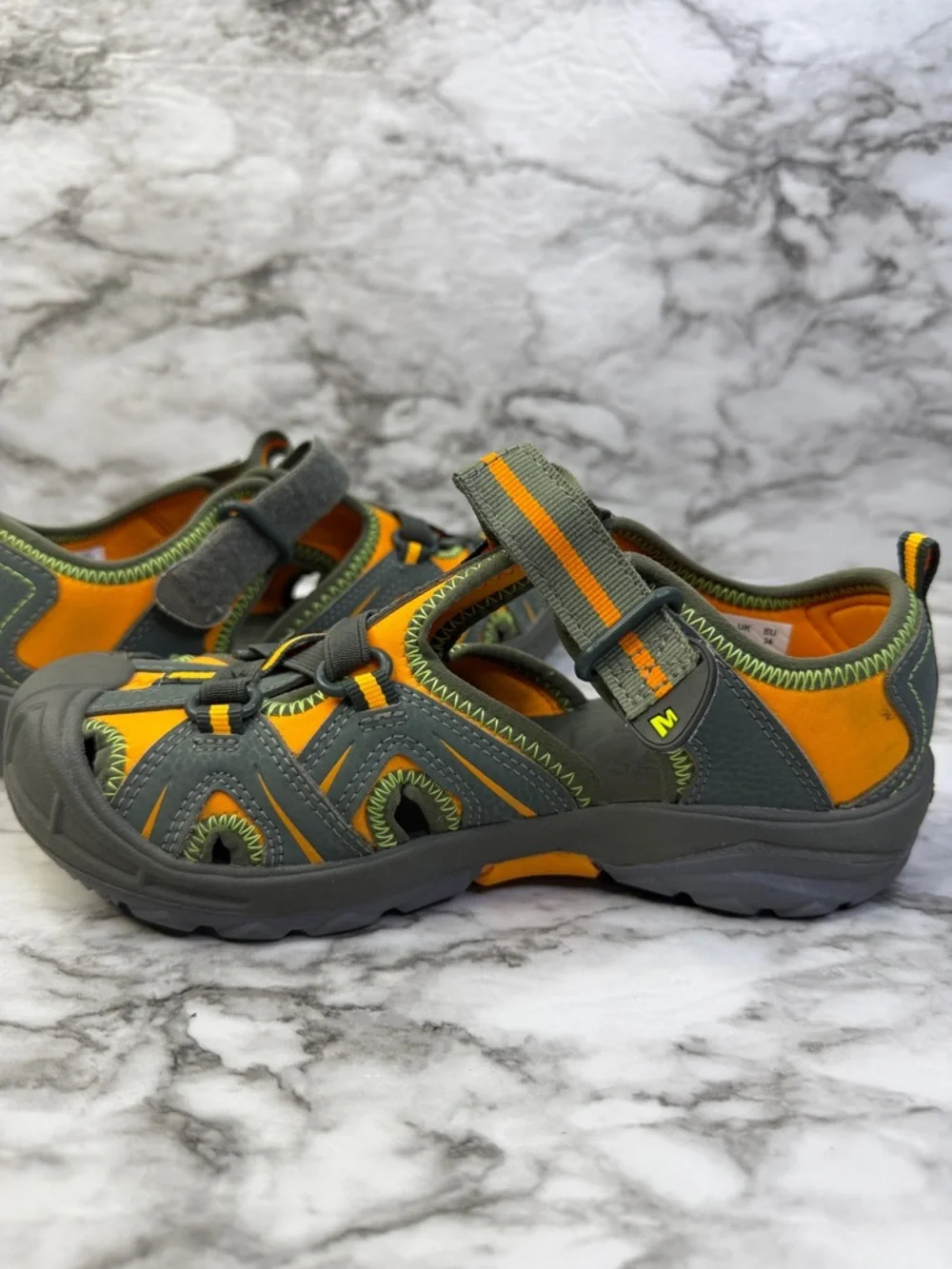 Merrell Hydro Olive Boys Youth Waterproof Shoes Sandals Size 3 US Medium